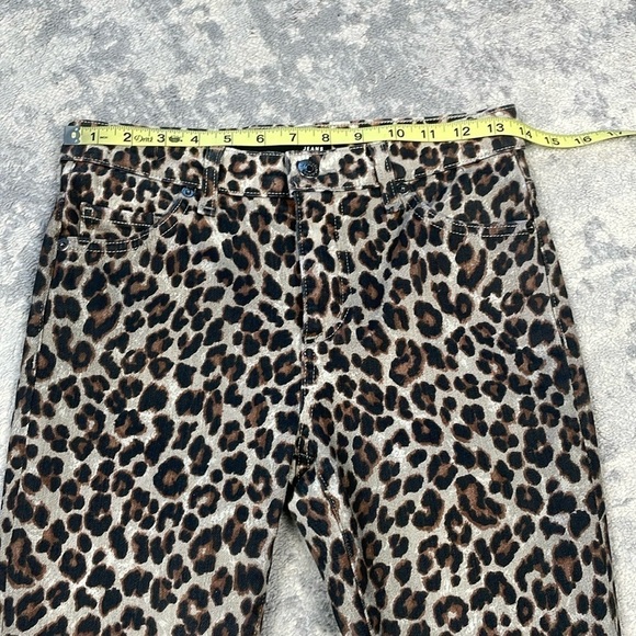 Veronica Beard Brooke Skinny Mid Rise Jeans Coated Leopard Sz 26 2 - Picture 9 of 15
